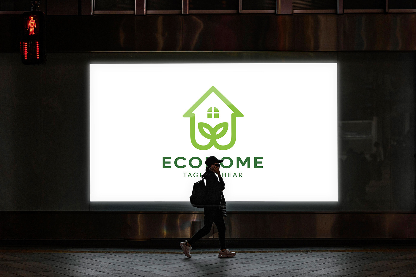 home housing logo Logo Design Home Logo Eco House green best logo Unique brand identity
