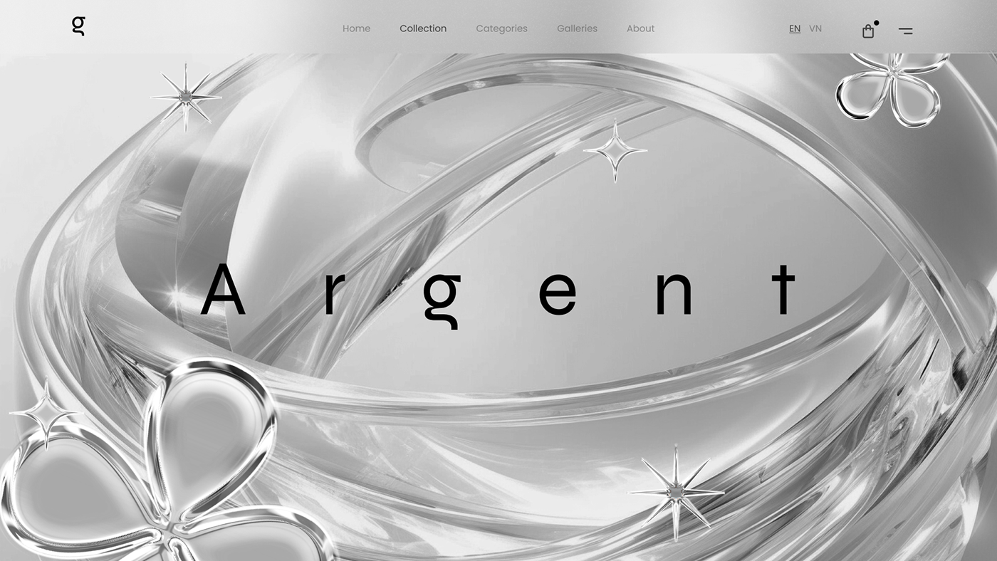 brand identity uiux concept design visual identity chrome 3D Website Design mobile design landing page Figma
