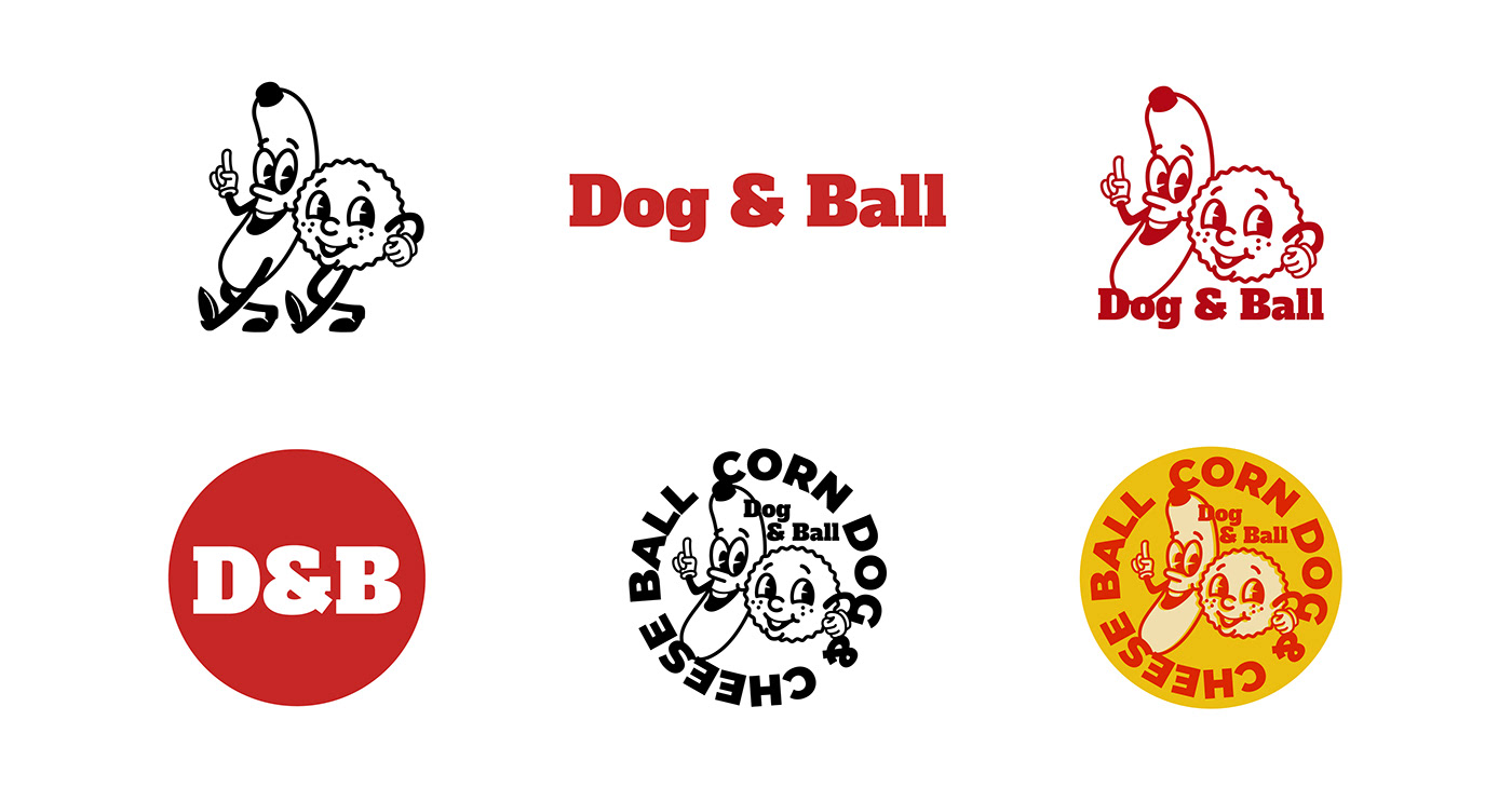 Brand Design cheese ball food photography hot dog Meal Kit Packaging tteokbokki vintage character vintage logo visual identity