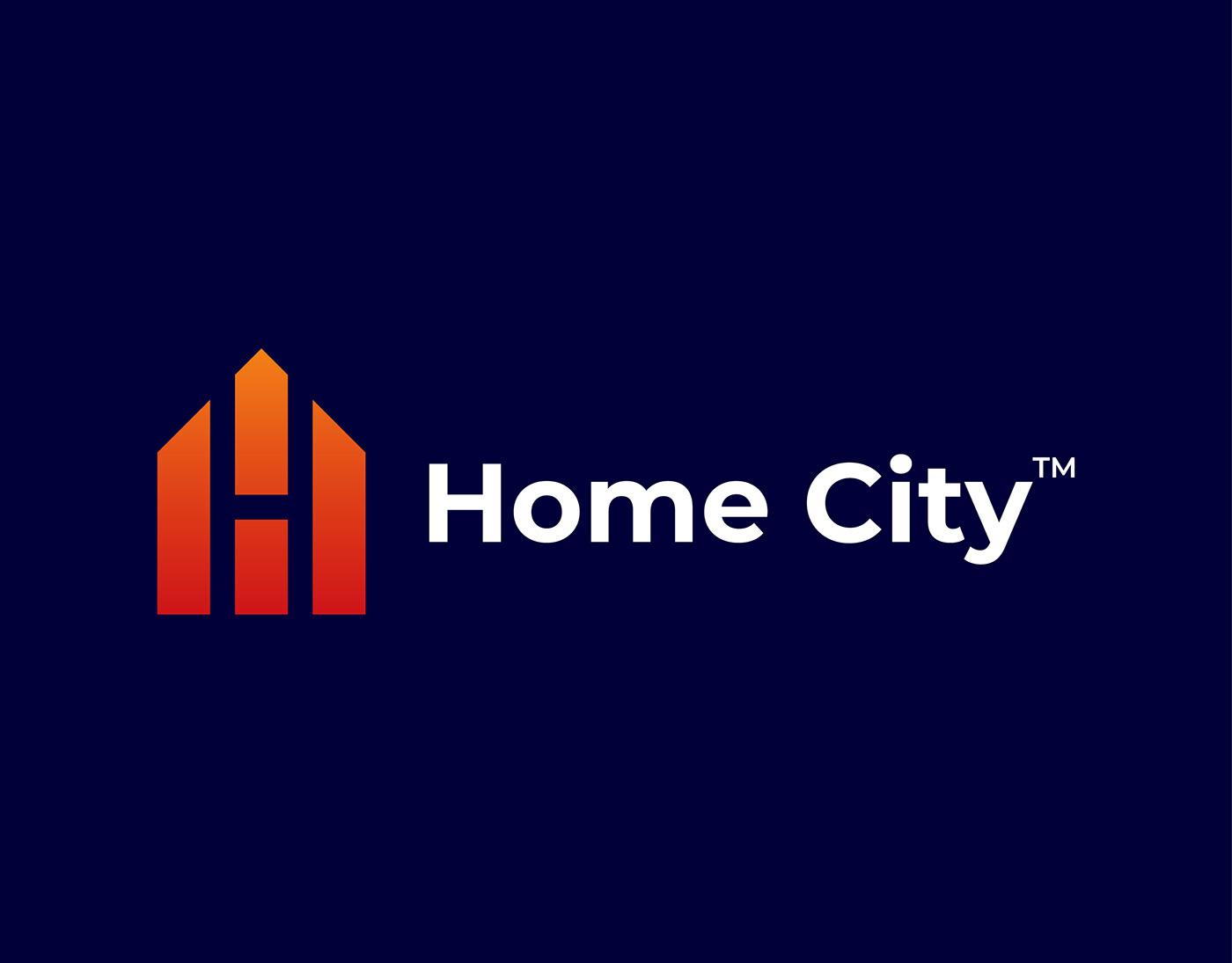 letter h Logo Design brand identity design logo Brand Design identity Logotype H Home home city