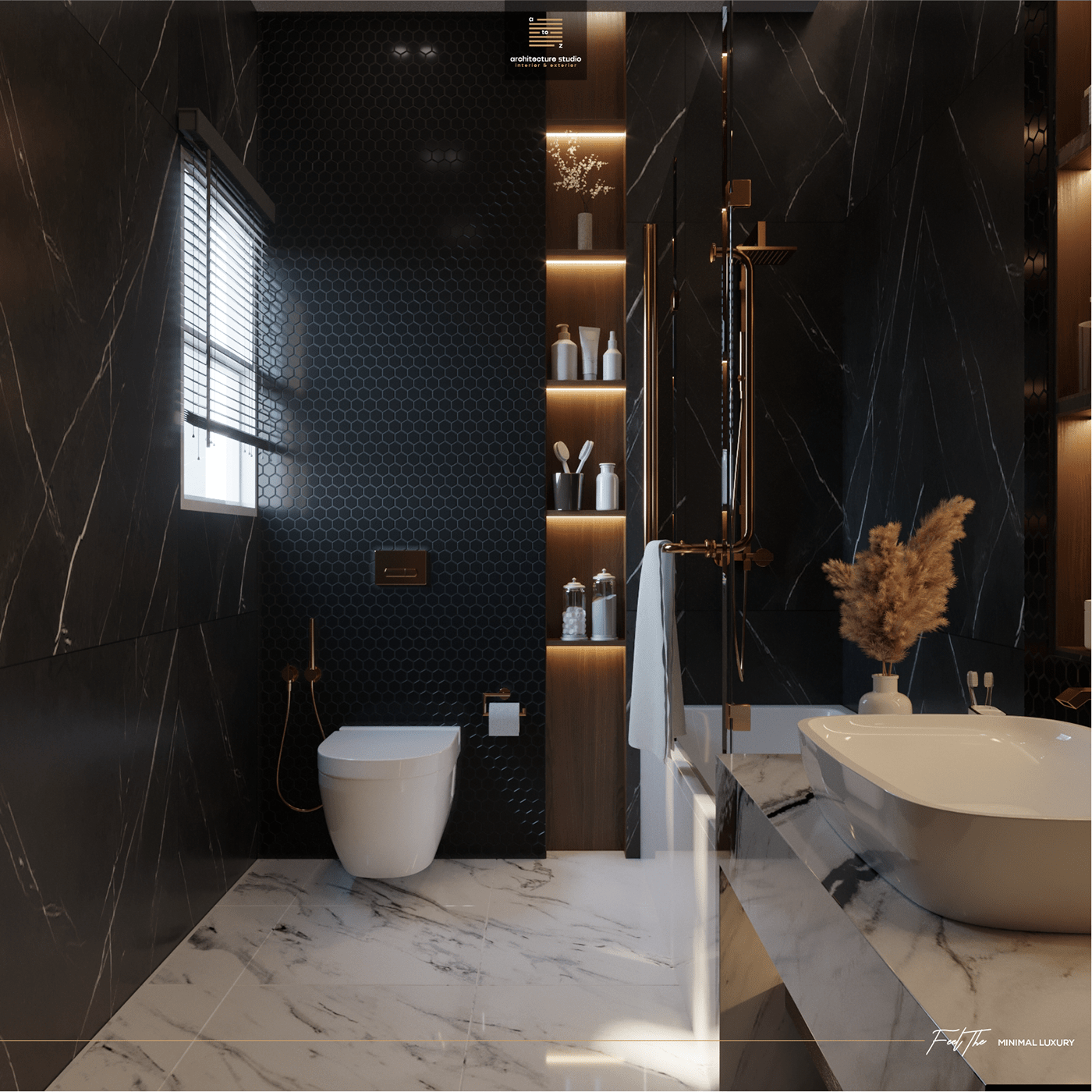 bathroom bathroom design corona design inspiration Interior interior design  modern Render visualization