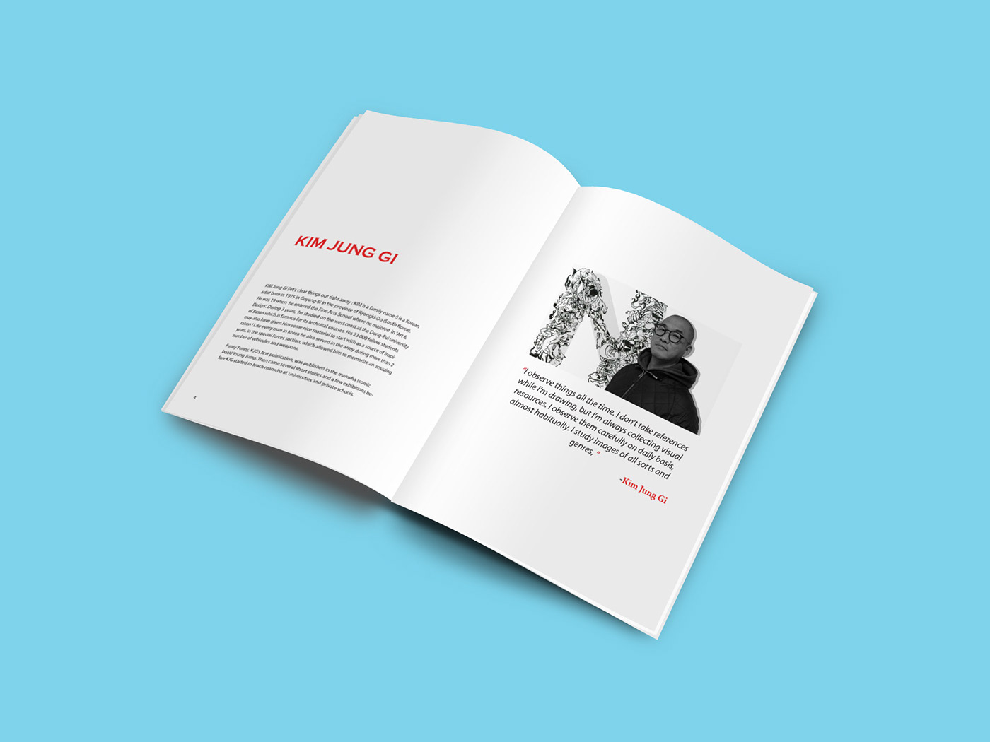 book design InDesign Mockup