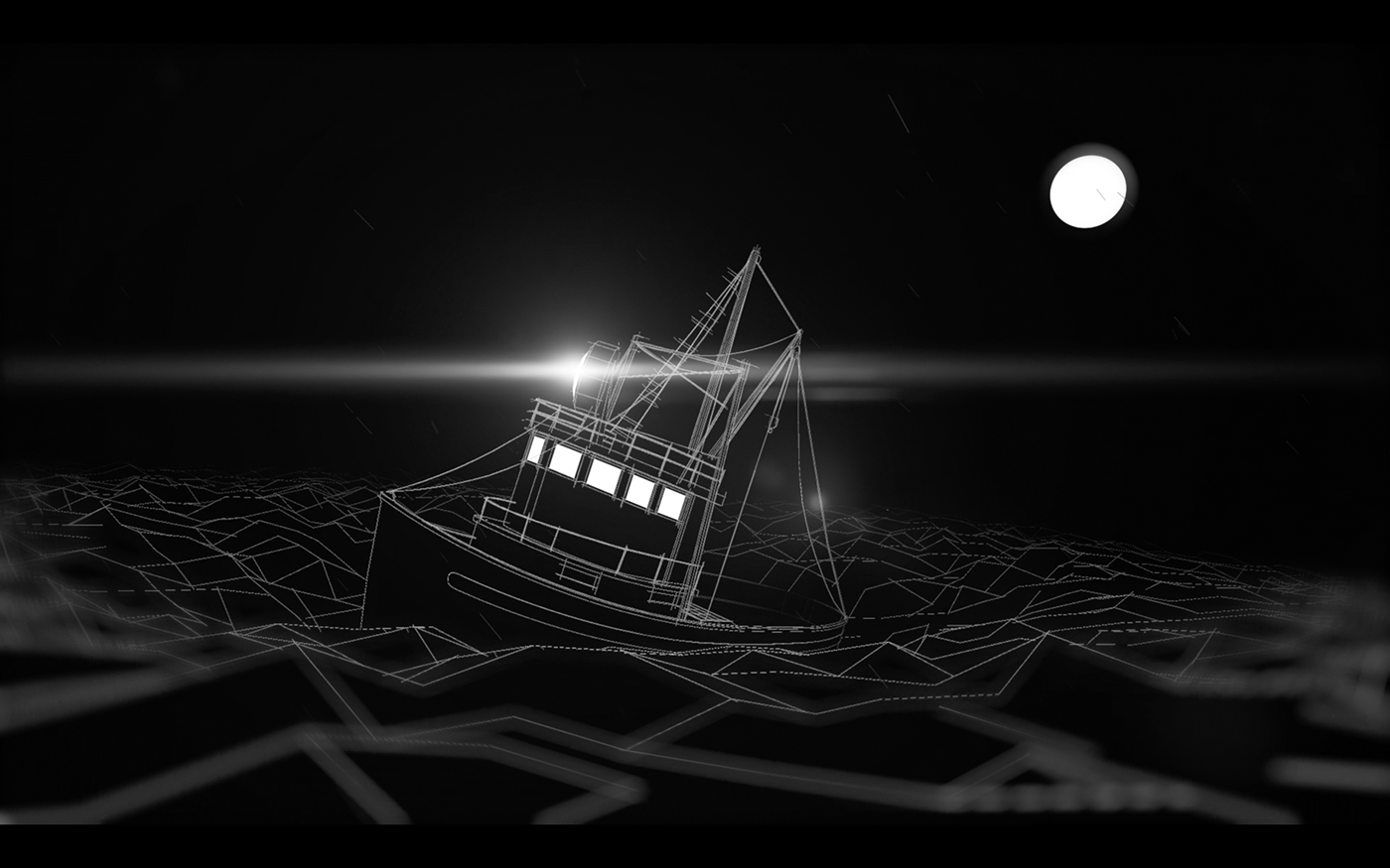 3D flat dark black and white Synth Pop design music video video inspire gifs