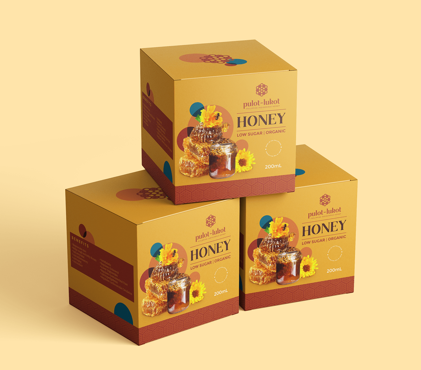 brand design graphic honey identity logo Packaging yellow