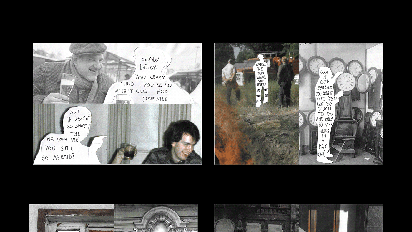 artwork Billy Joel brochure collage handmade Layout scanner sedicesimo song