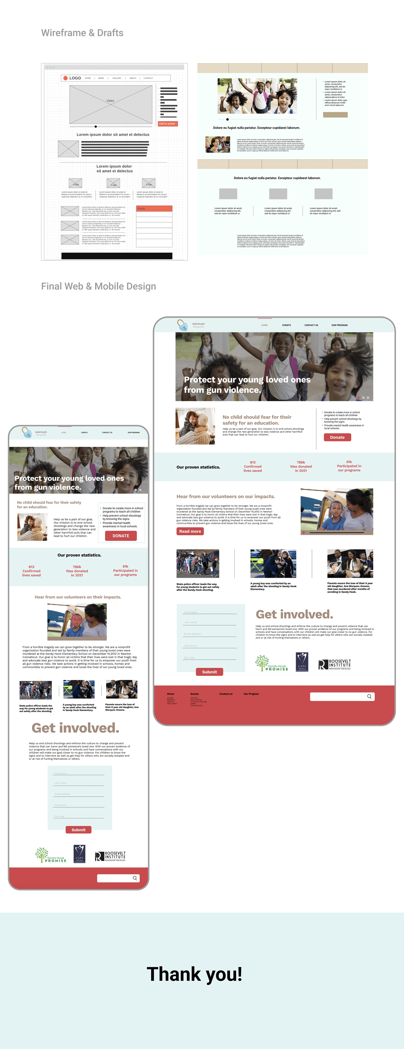 Figma non-profit organization UI/UX Webdesign Website