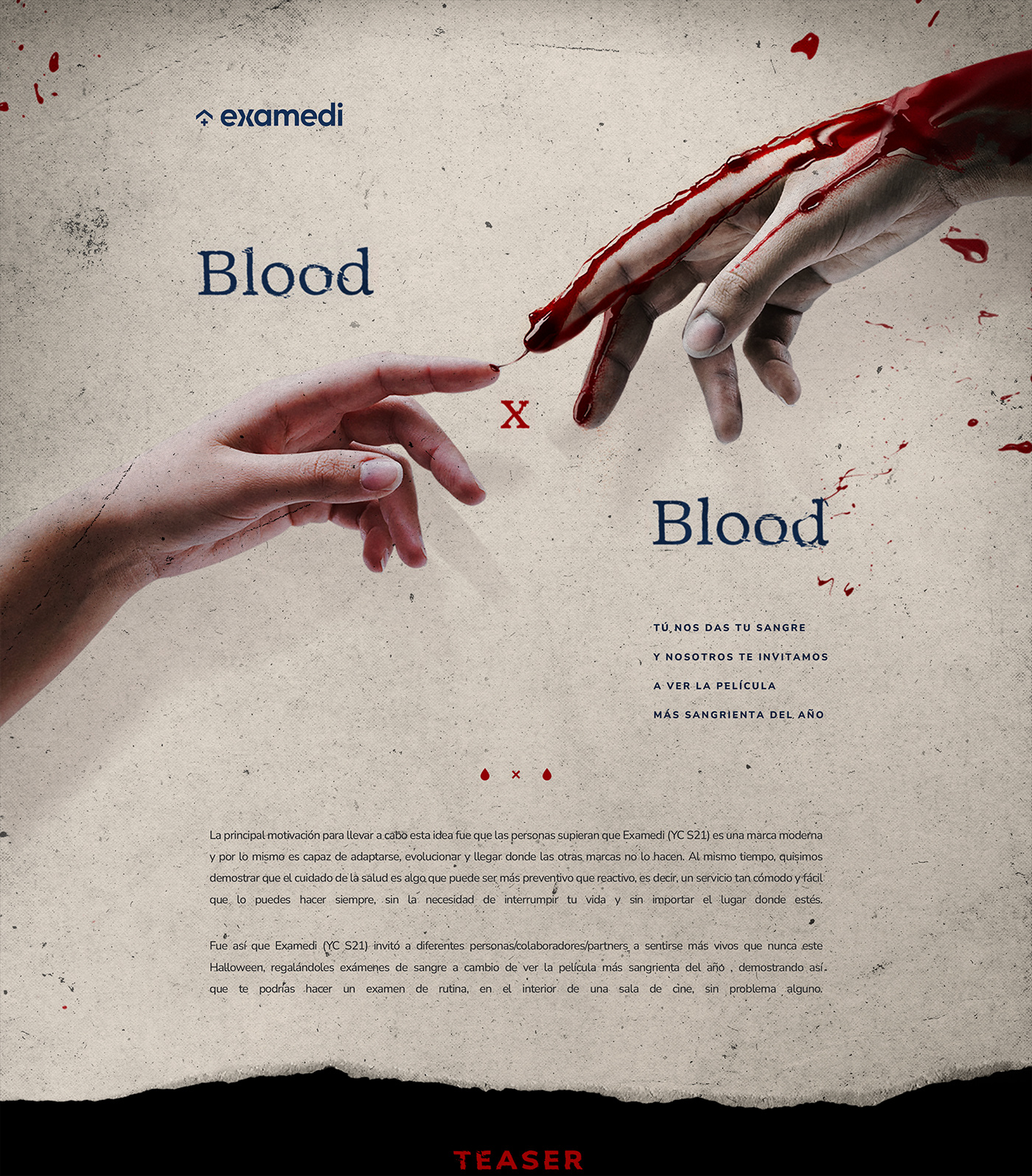 mice Halloween blood Startup Advertising  branded content Experience Film   branding  Examedi