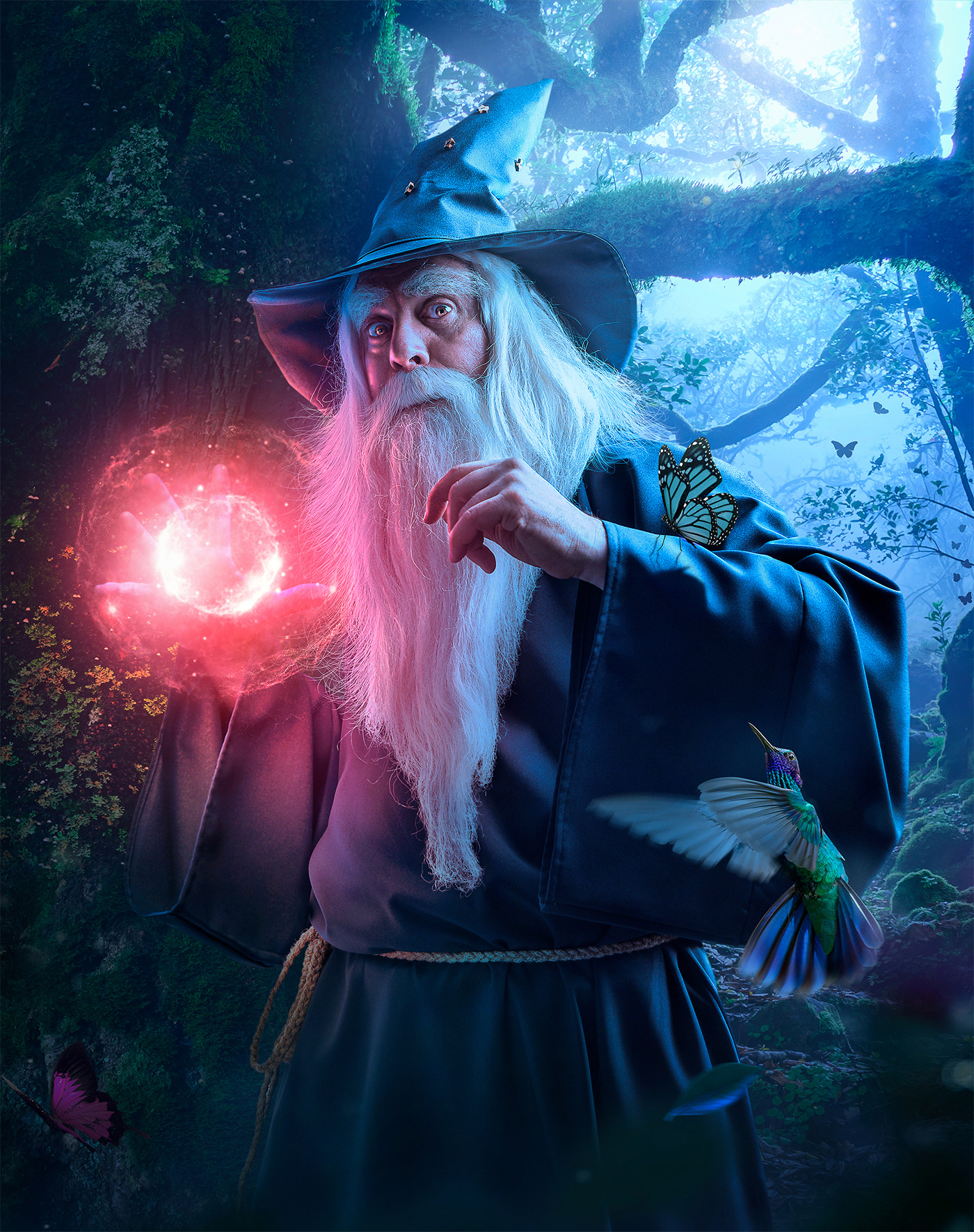 Adobe Photoshop concept concept art fantasy fantasy art lighting mage Magic   photoshop wizard