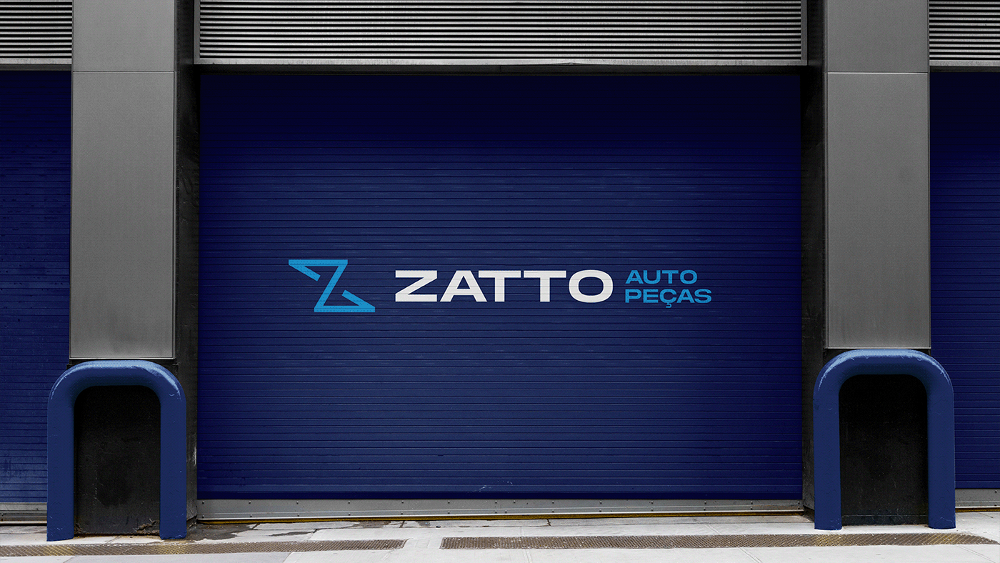 Auto Auto peças car logo Logotipo brand identity visual identity auto part Zatto