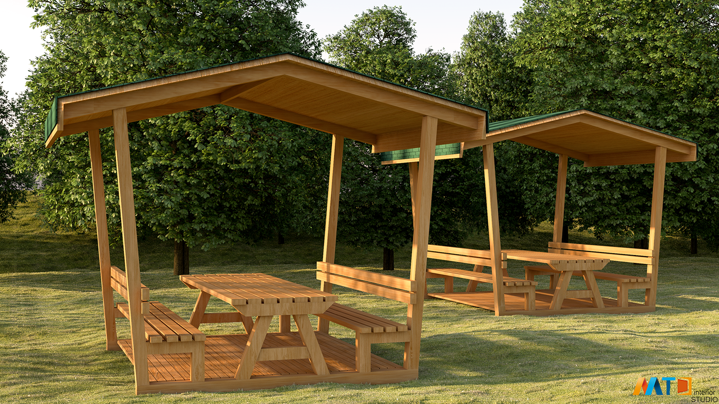 table wood photo vray PS Outdoor cool industrial design
