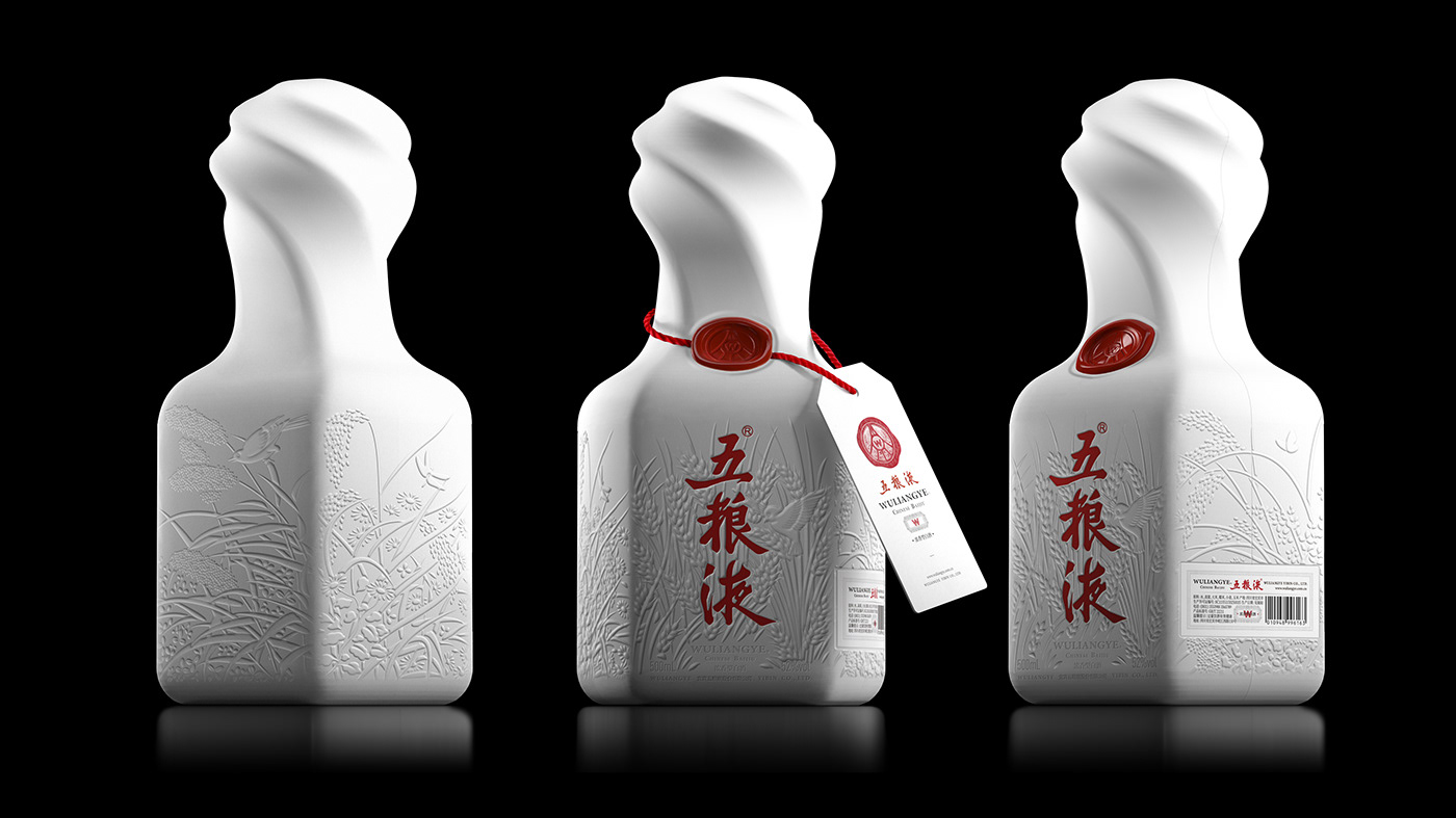 Packaging wine liquor chinese bottle packaging design ILLUSTRATION  package china Spirits