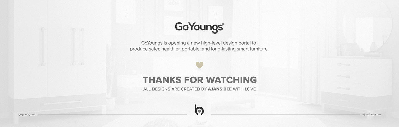 furniture branding  Website logo Social media post design identity brand visual identity Goyoungs