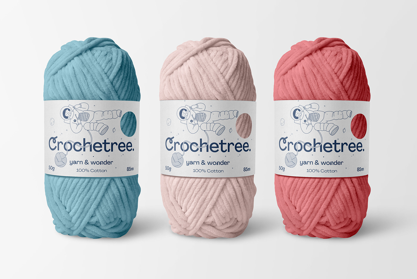 crochet crocheting ILLUSTRATION  knitting typography   yarn logo Logo Design brand identity branding 