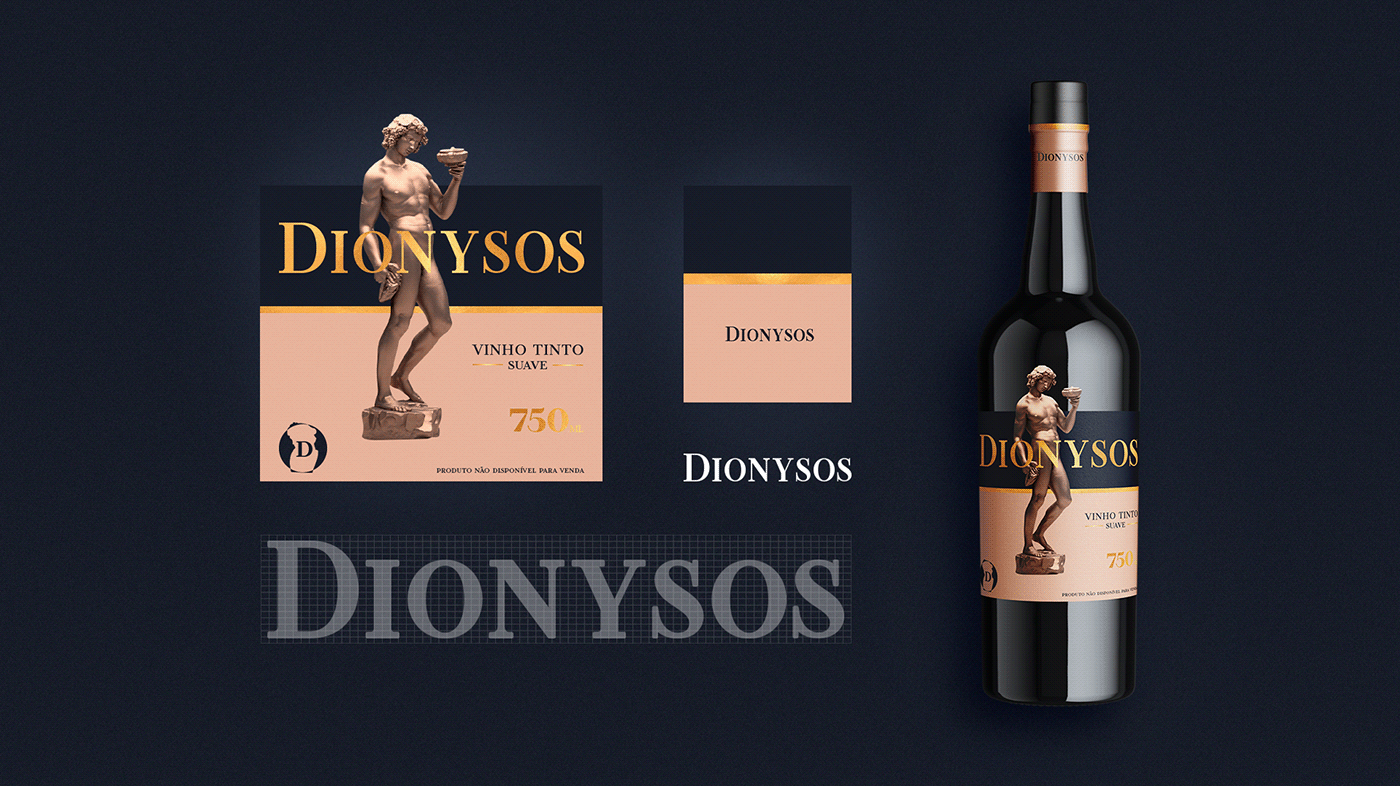 branding  dionisio Dionysos garrafa de vinho identity Marca de vinho vinho vitória da conquista wine Wine Bottle