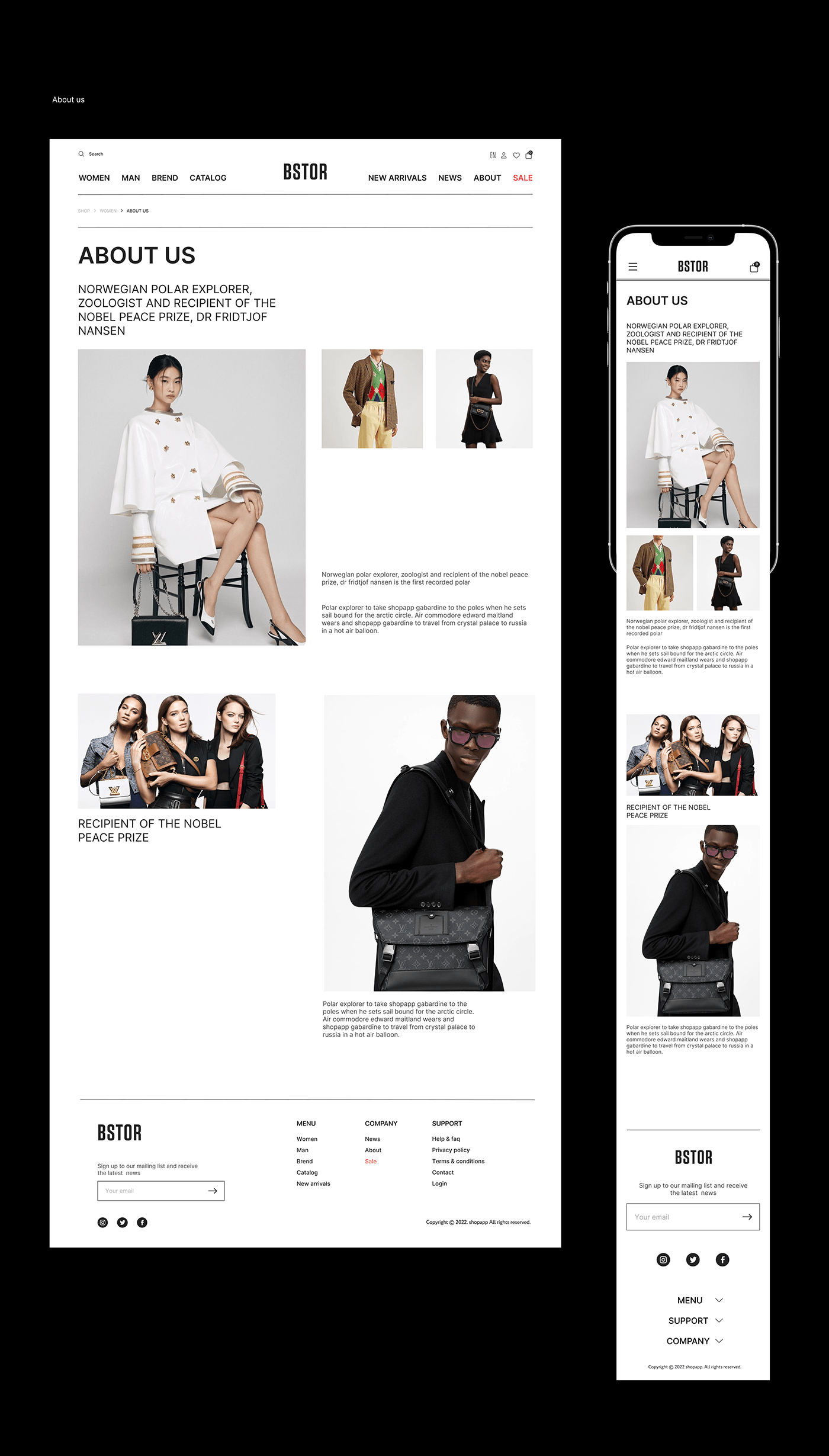 Clothing Ecommerce Fashion  minimalist store typography   UI UI/UX ux Website