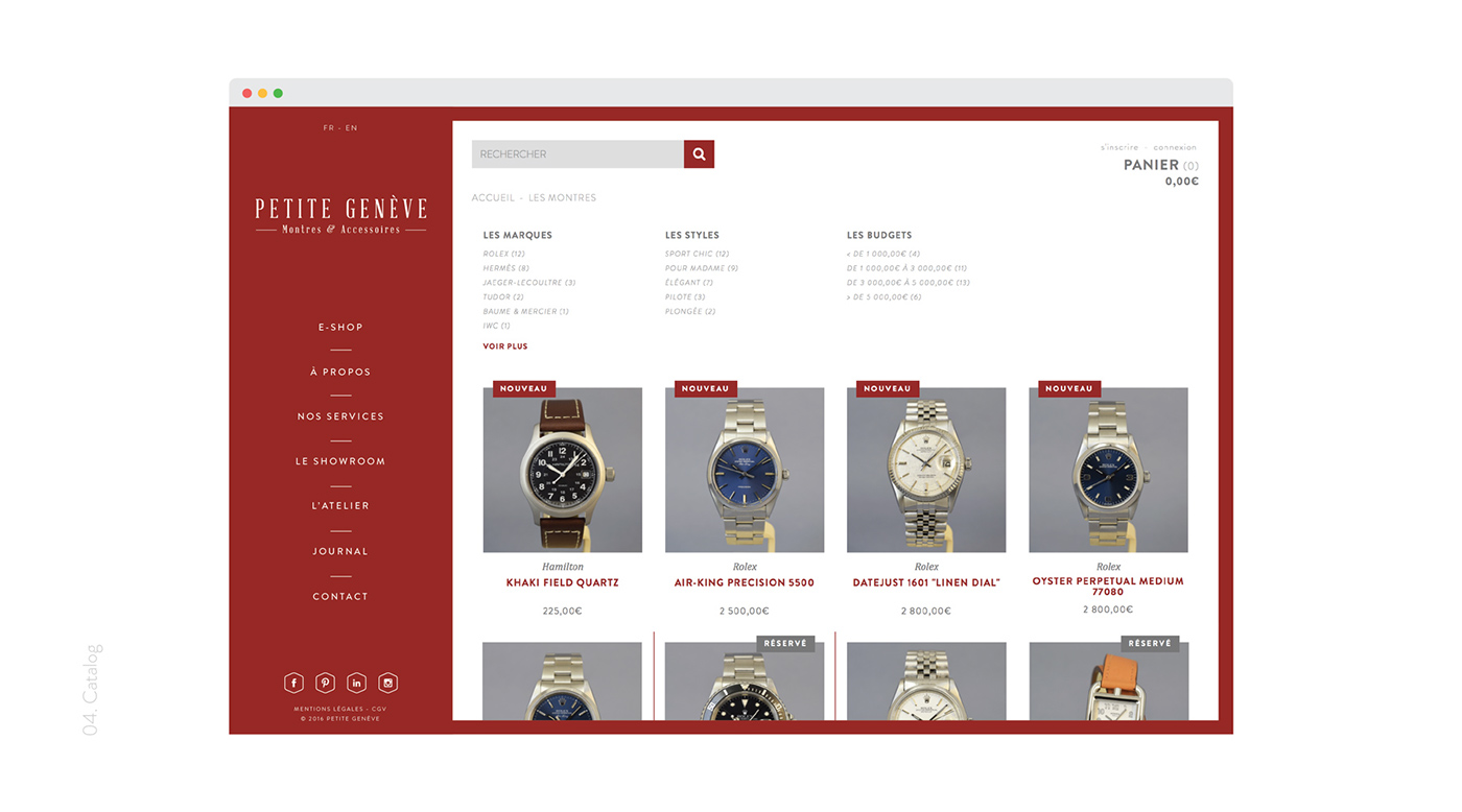 Petite Genève SMAK! AGENCY watch luxury branding  e-commerce lyon france watchmaking