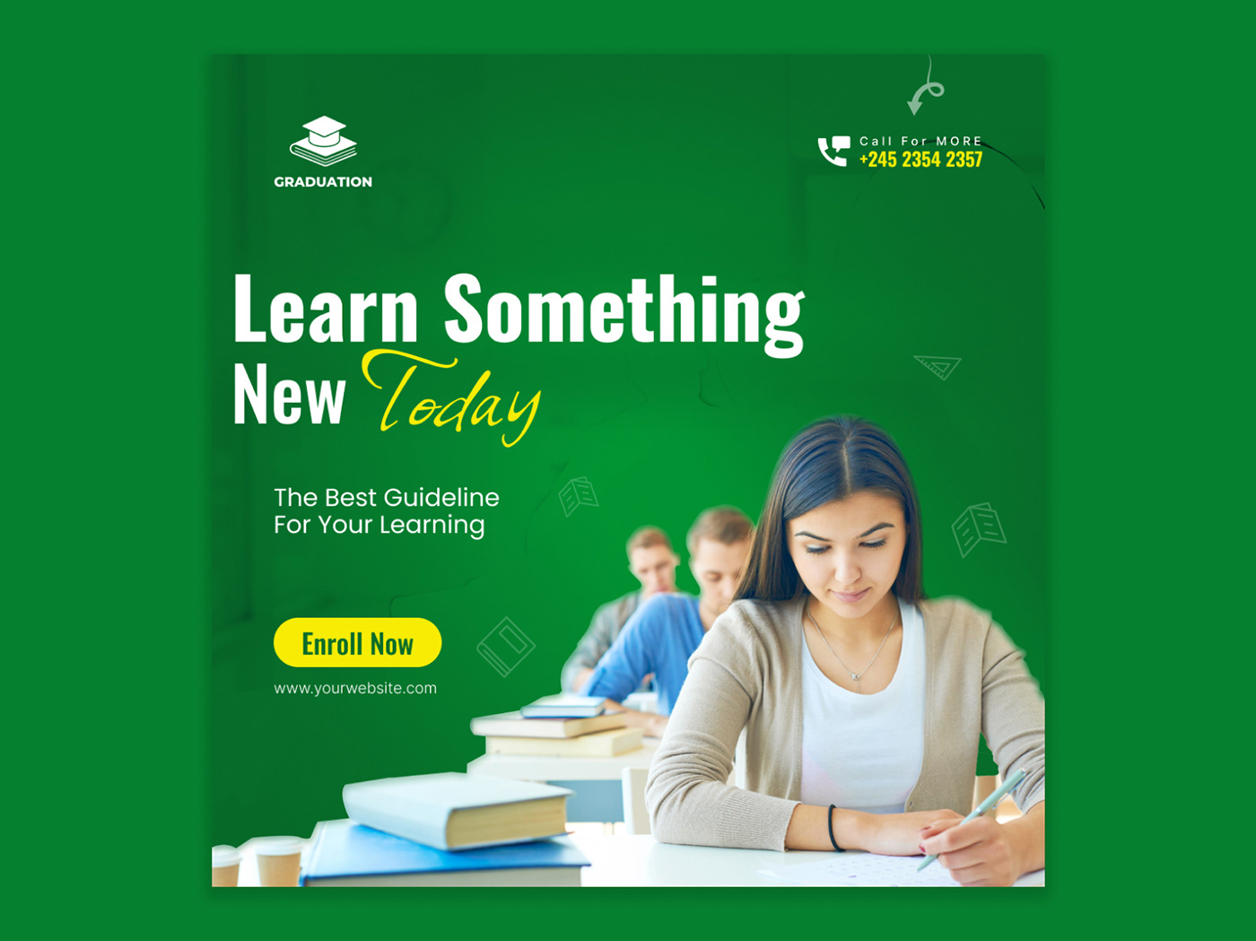 education social media banner ads post Instagram Post facebook post banner design Grpahic design learning teaching