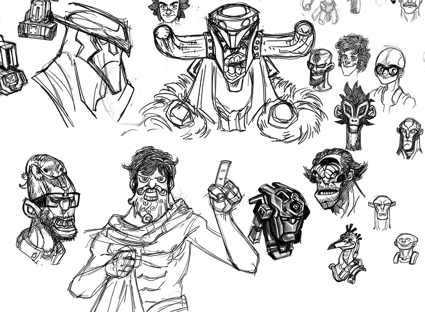 mahmut emre altun 2d artist concept art concept artist monster sketches Character design  çizim