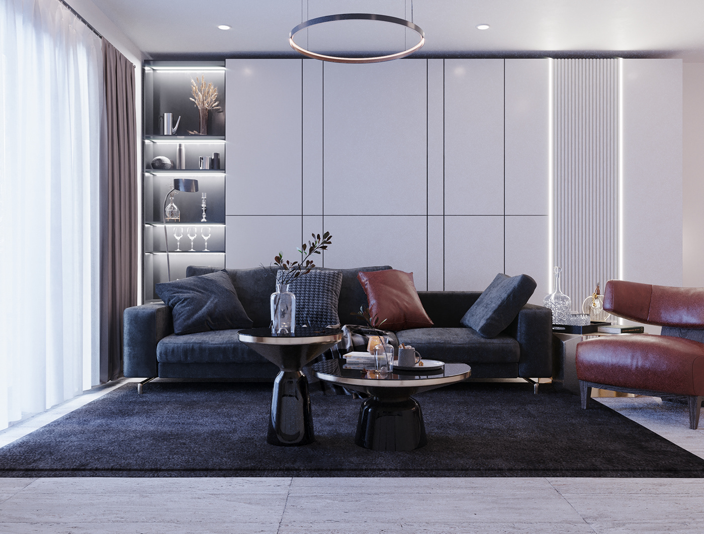 architecture archviz CGI digital Interior interior design  living room Render rendering visualization