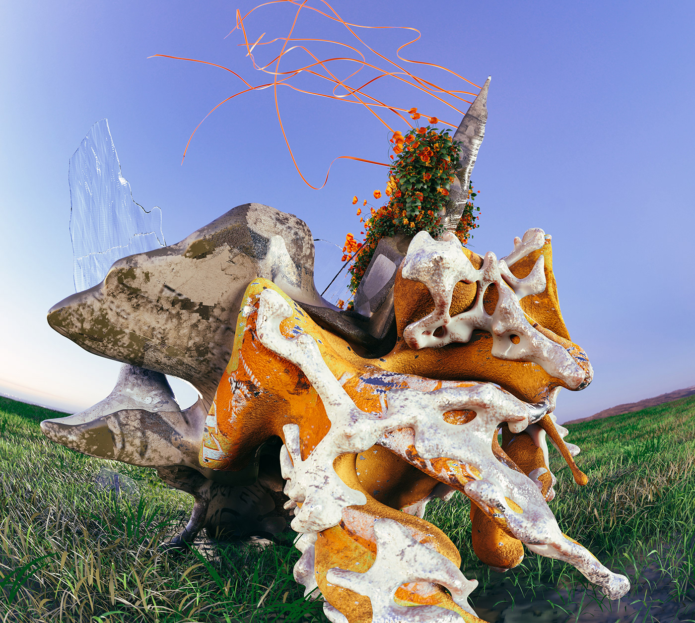 contemporaryart digitalart Nature CGI organic art abstract Sustainability environment