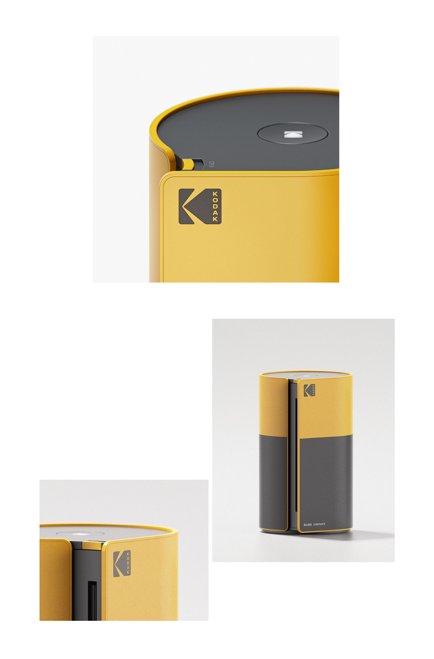 camera Film   industrial kodak POLAROID printer product Retro product design  speaker