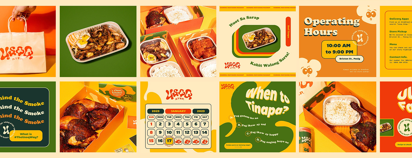 Restaurant Branding fast food branding food branding Food Packaging chicken packaging  filipino food branding filipino food packaging filipino restaurant pinoy branding