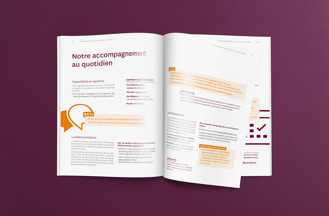 graphisme institutionnel assurance mise en page edition brochure pictogrammes design graphique