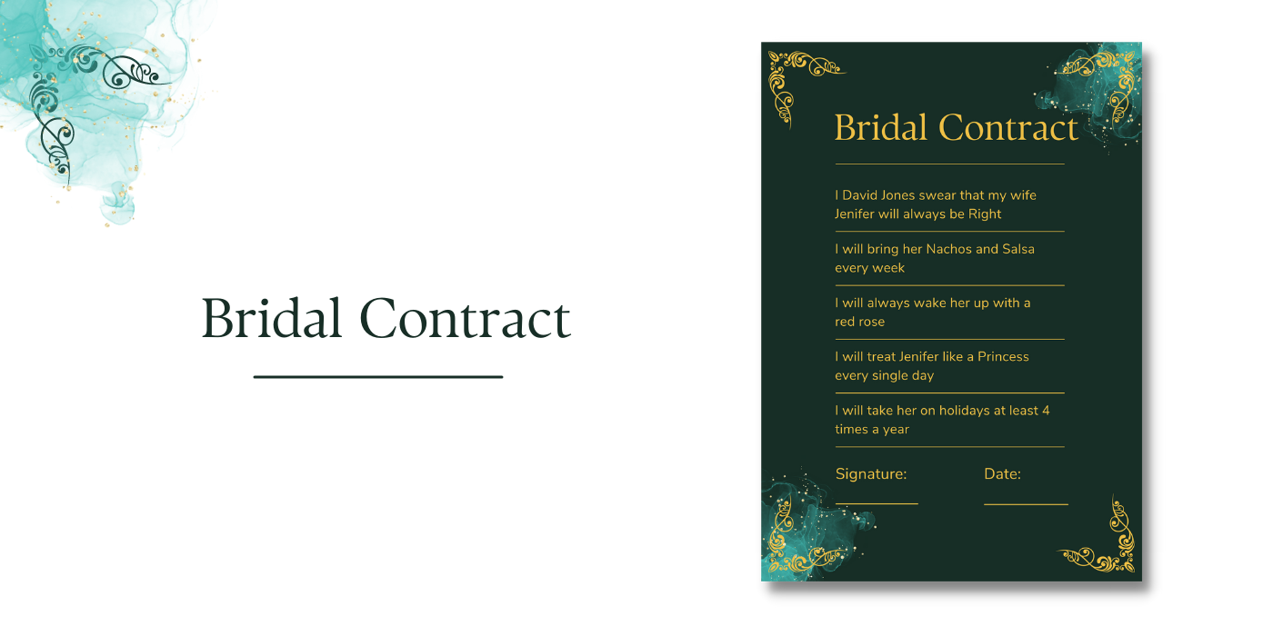 bridal contract