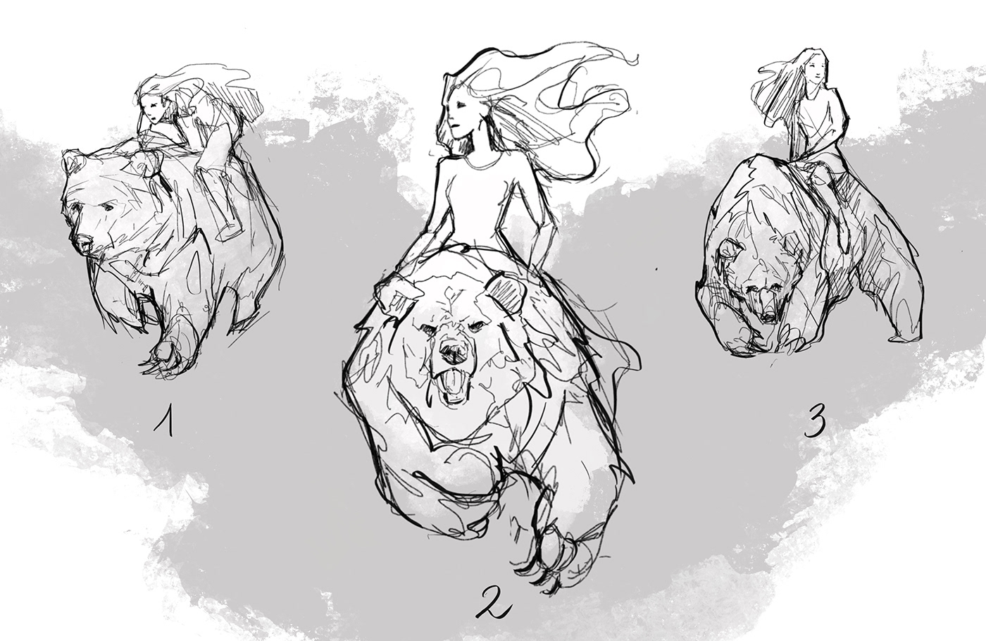 ilustracja grafika projekt Character design  digital illustration concept art sketch fantasy Magic   bear