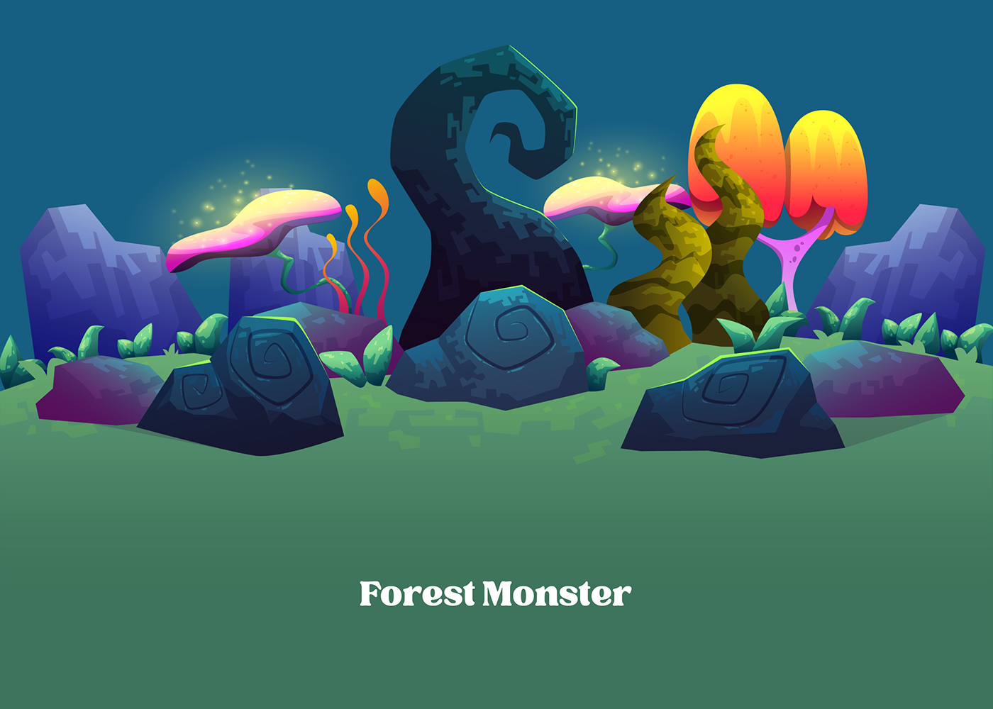 game monster survival ui design