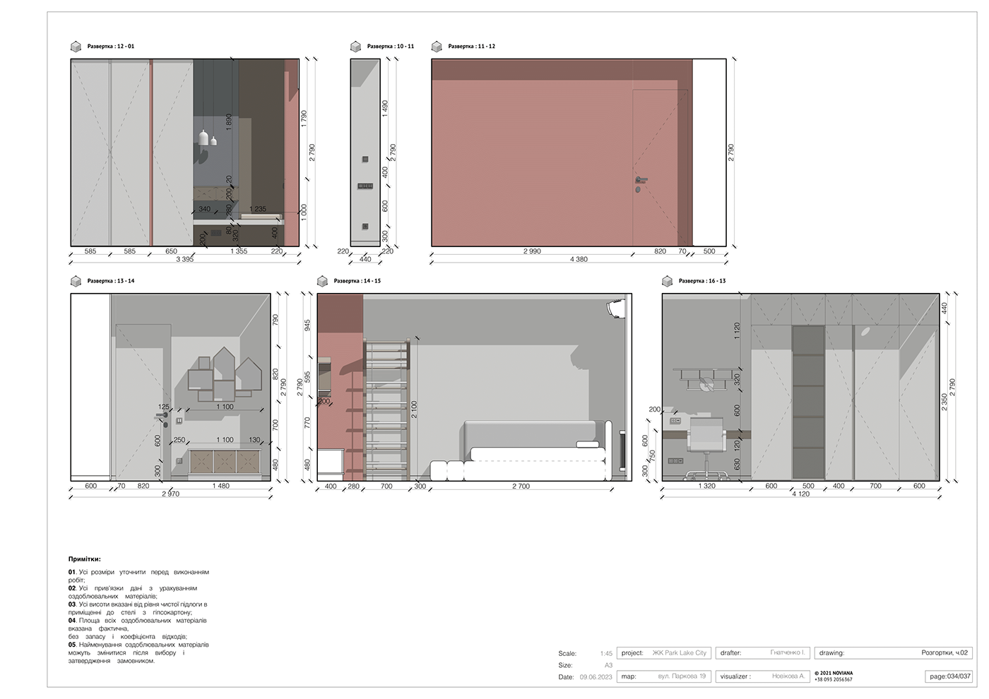 design Interior architecture modern revit modeling