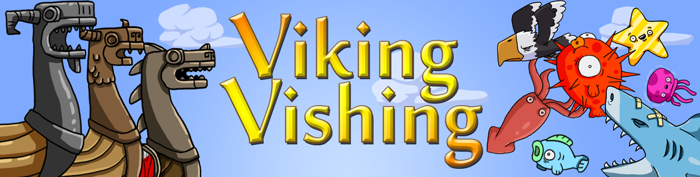 viking fishing vishing indie game fish boat score mobile ILLUSTRATION 