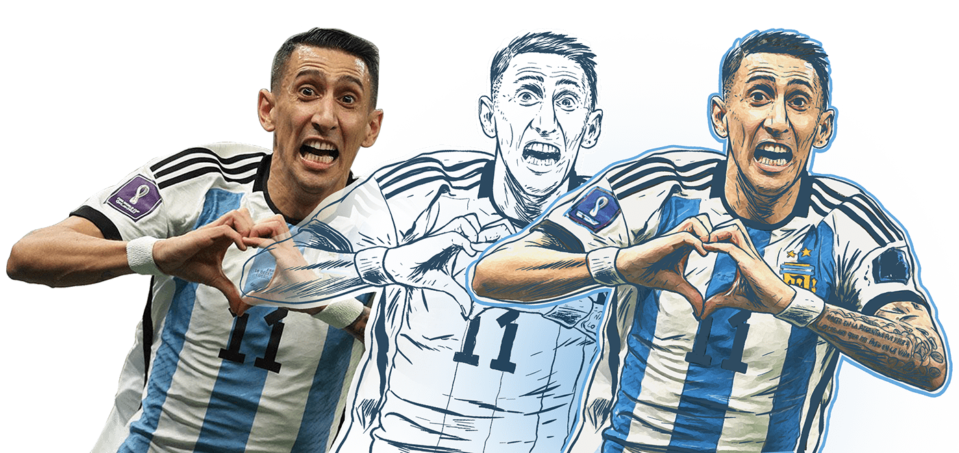 argentina Digital Art  football ILLUSTRATION  messi mundial poster soccer sports world cup