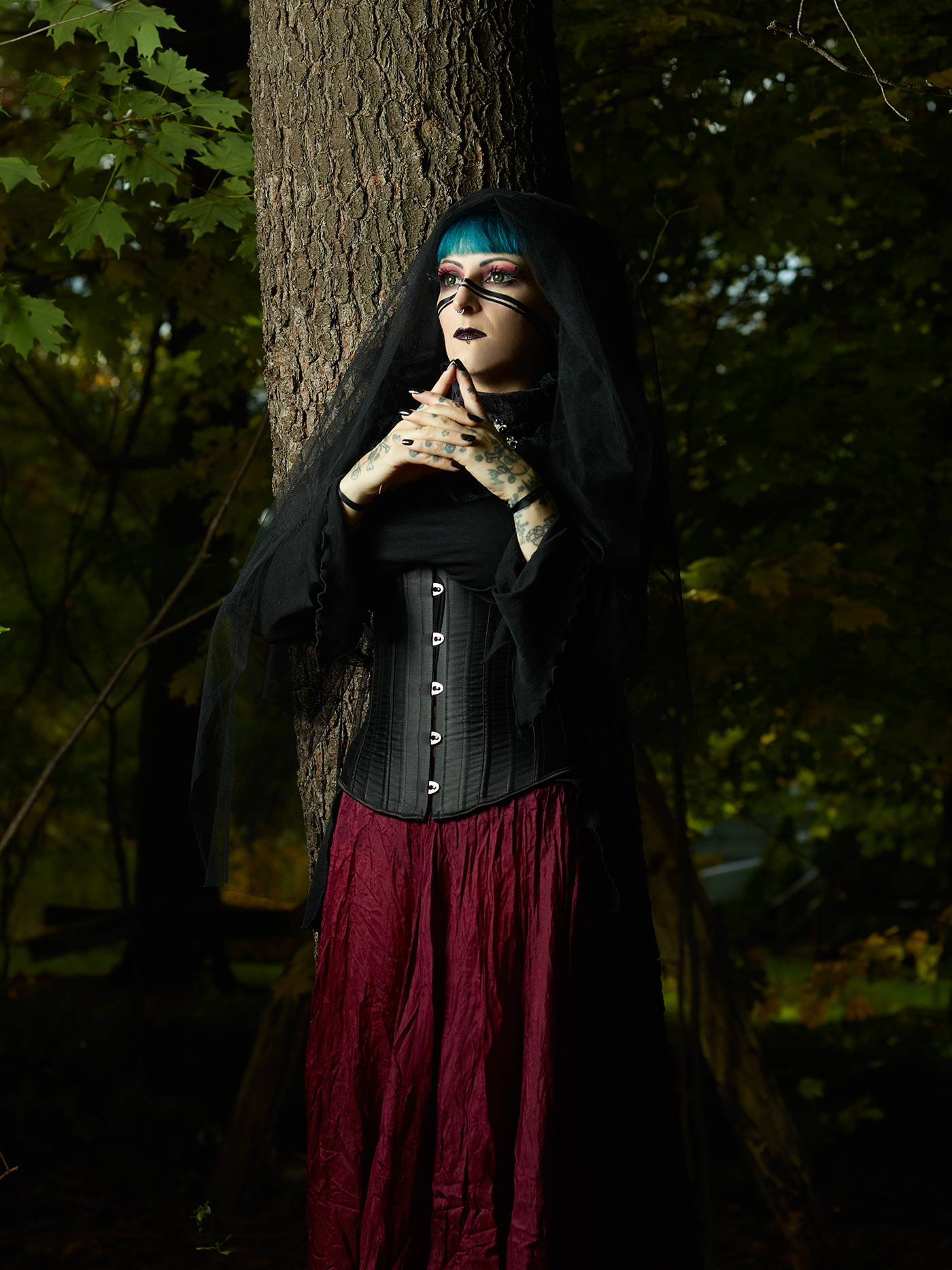 gothic creepy MUA doll hallowen