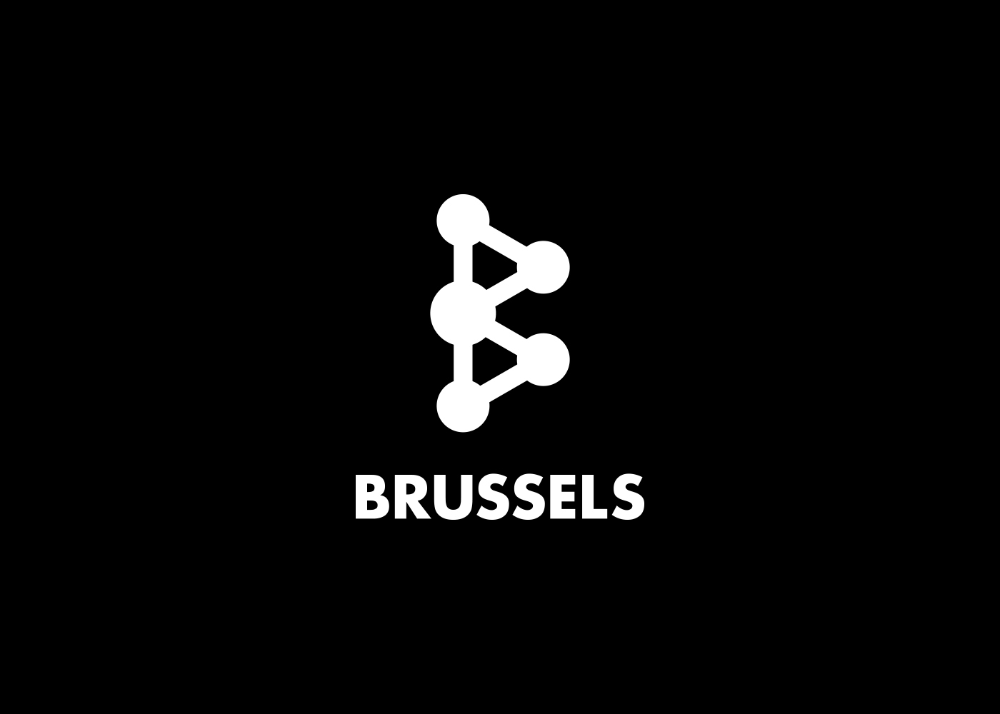 logo branding  design city brussels City branding colorfull minimal modern belgium
