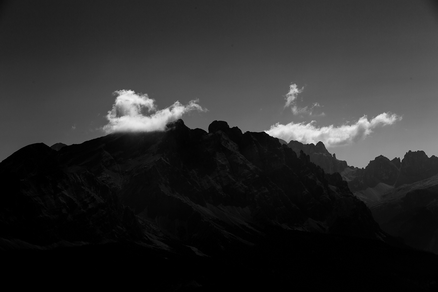 alps clouds dark dolomites Europe Landscape mountains Nature Outdoor south tyrol