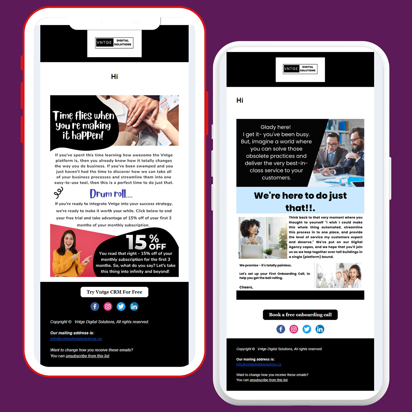 email marketing newsletter Email Design mailchimp template campaign series email campign