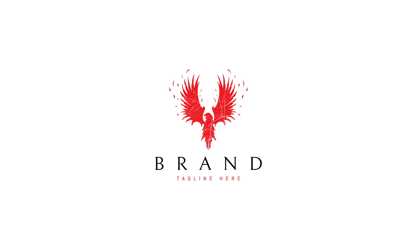 Phoenix rise brand logo bird