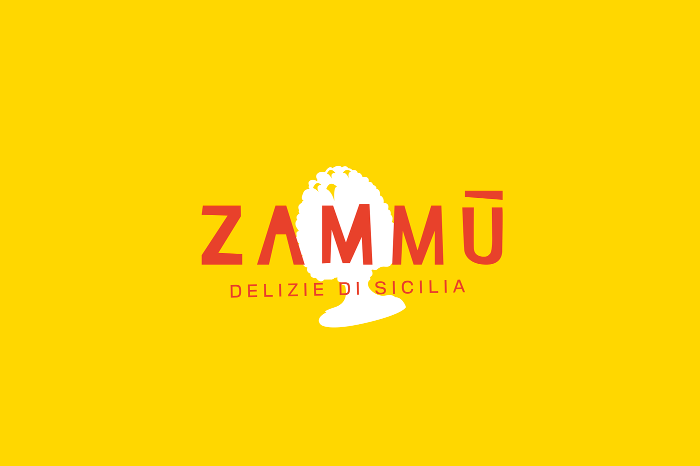 Food  food delivery Italy sicily deli restaurant colors illustrations red yellow