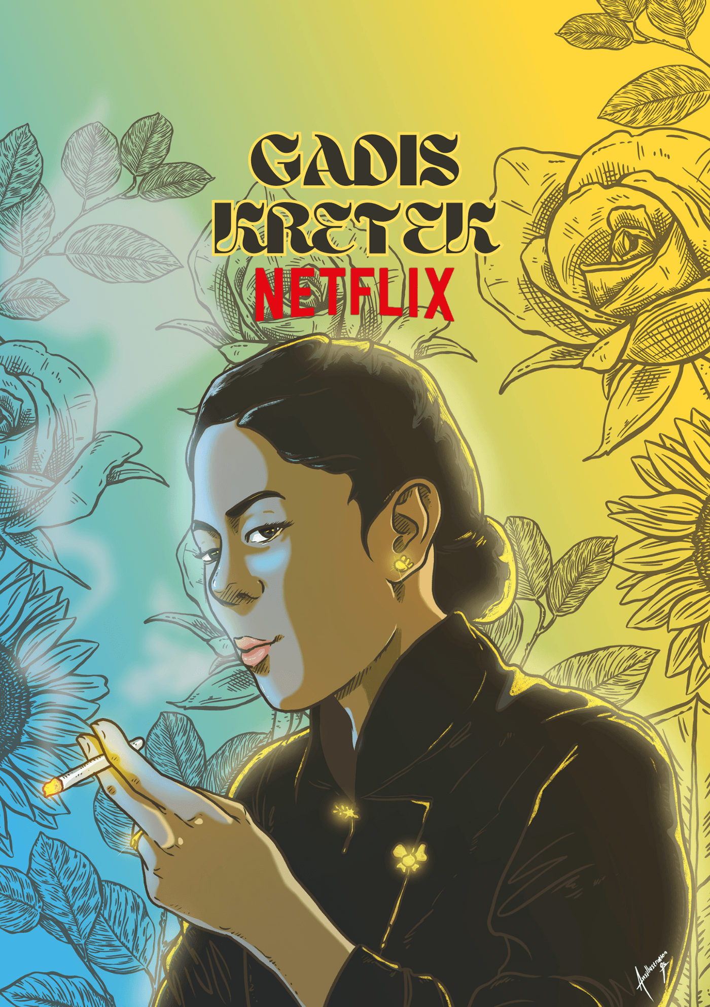 ILLUSTRATION  Drawing  draw Illustrator AffinityDesigner art movie novel series Netflix coverbook