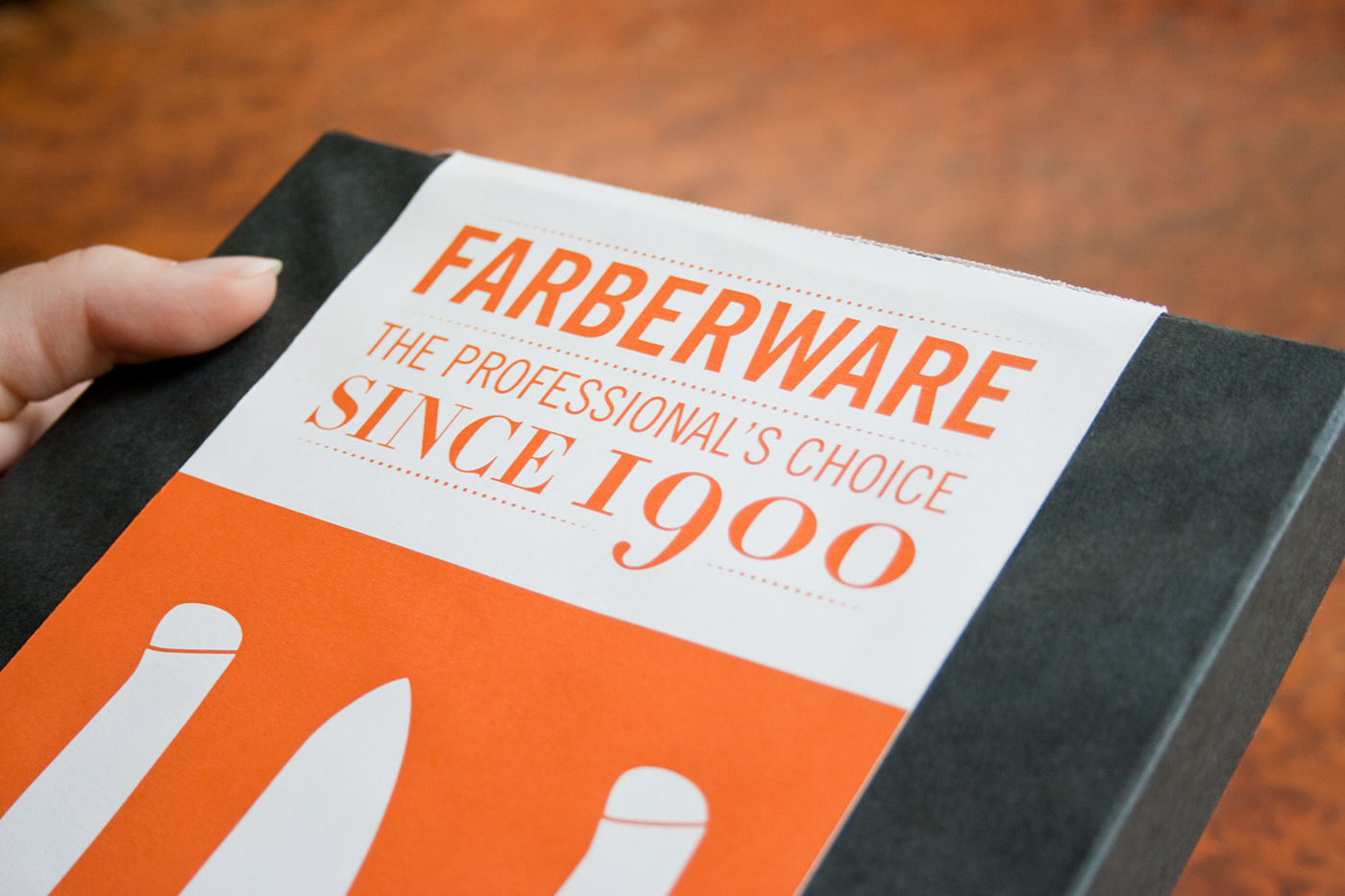 Farberware knives Packaging knife set orange