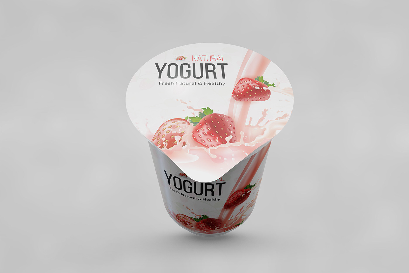 bottle label design label design packaging design product packaging Strawberry Yogurt Yogurt Packaging custom label design label packaging bottle design Juice Label Design