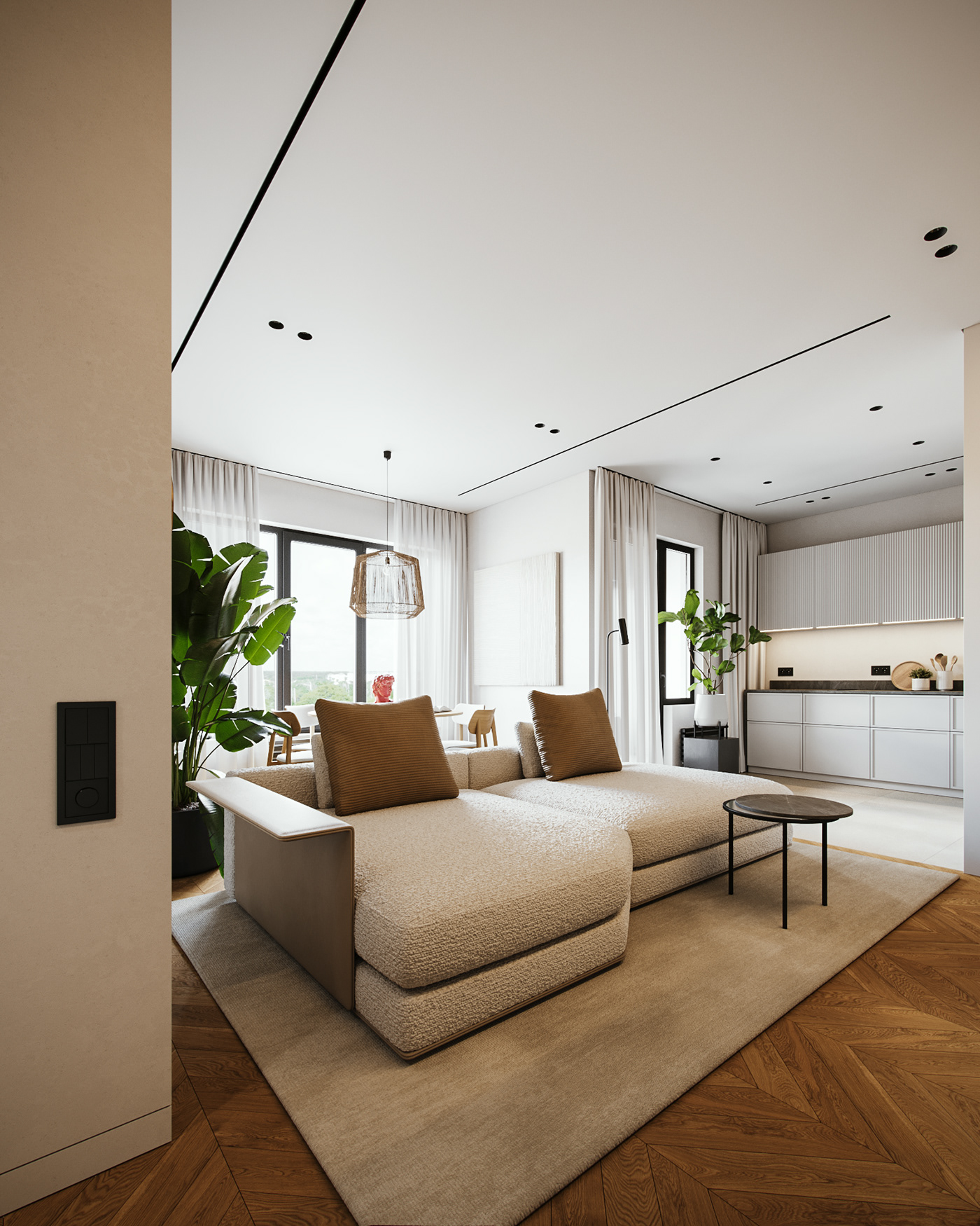 design Interior interior design  architecture visualization archviz modern living room apartment cozy