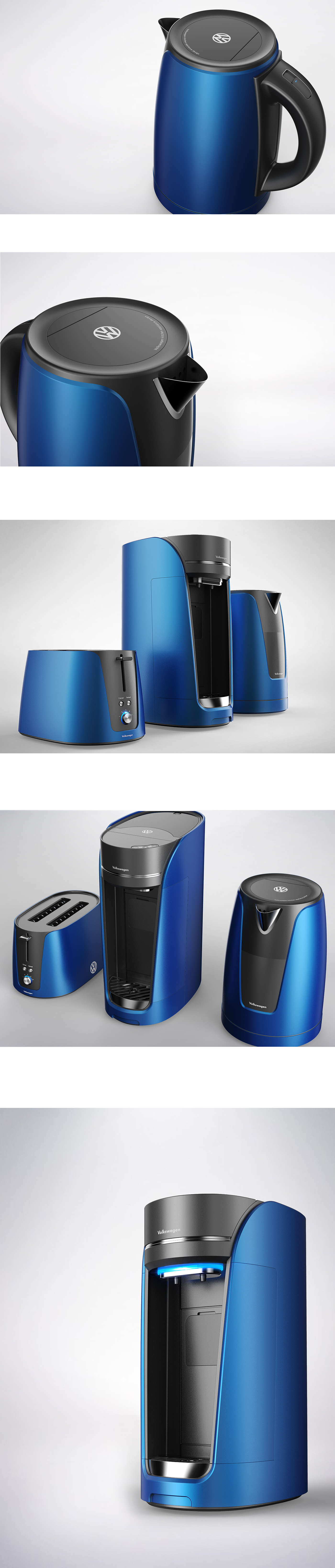 industrialdesign volkswagen 폭스바겐 제품디자인 Kitchen Appliance kettle Electric Pot Coffee machine toaster water purifier