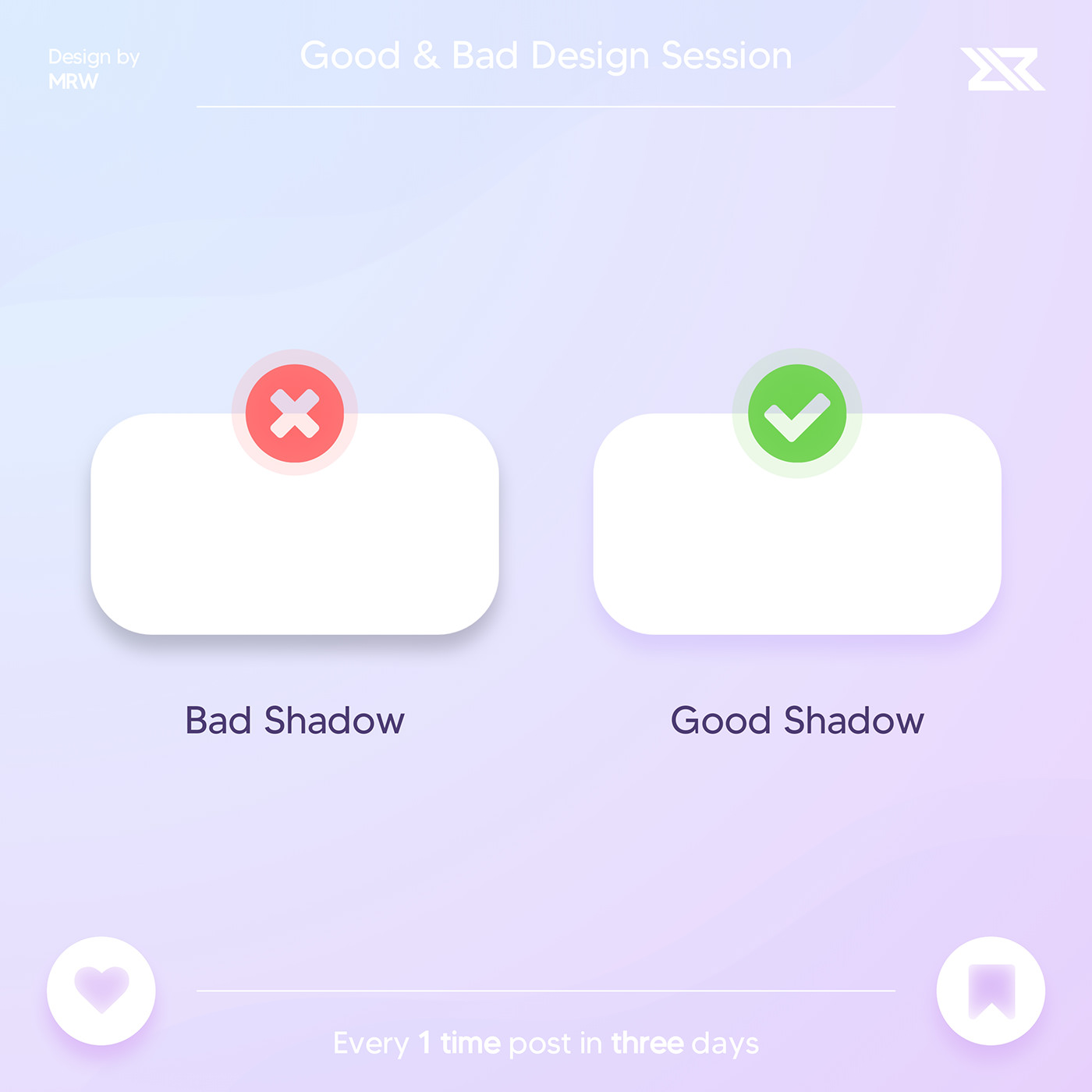 bad design Good good&bad shadow