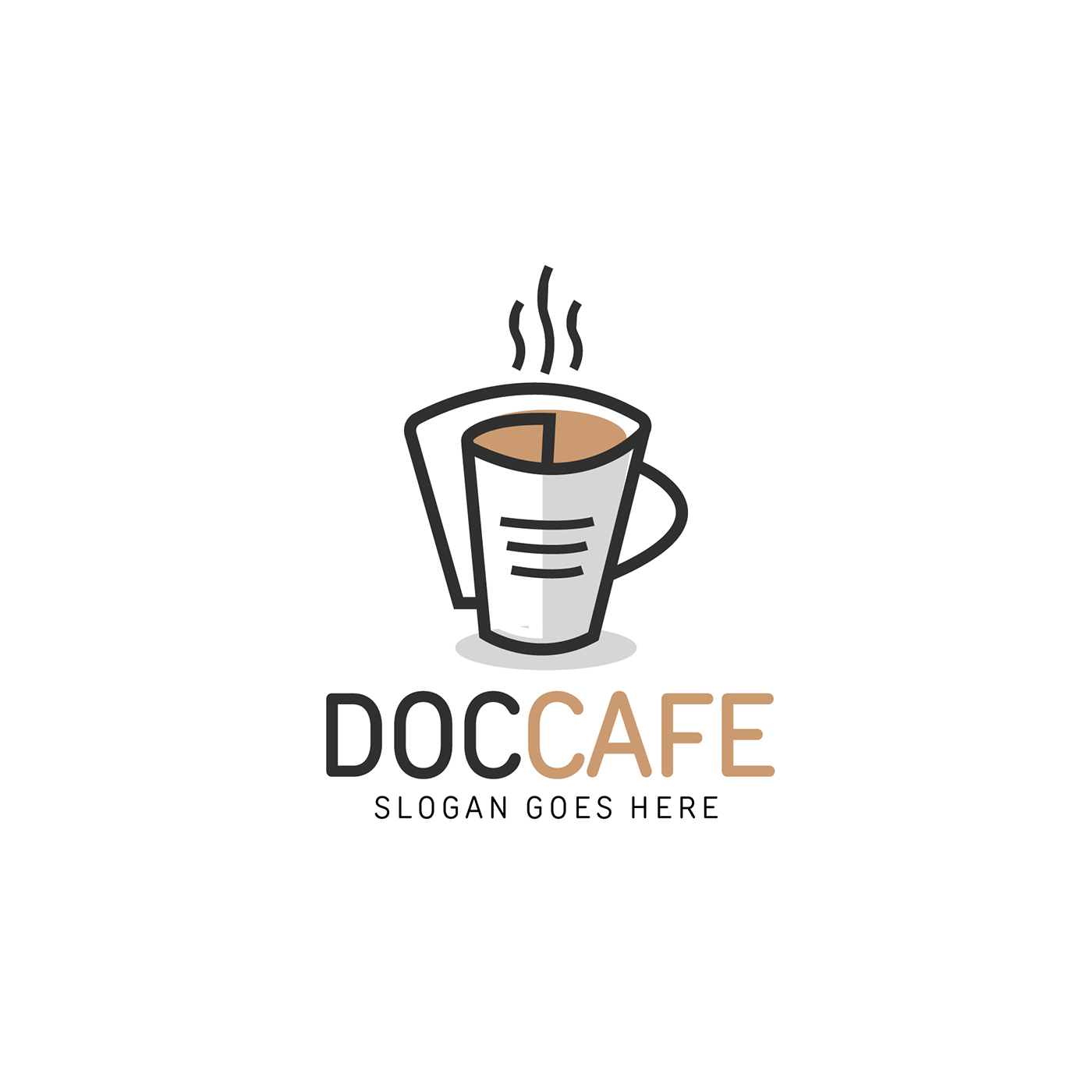 cafe cafe logo Coffee creative logo brand identity vect plus branding  Brand Design Logo Design