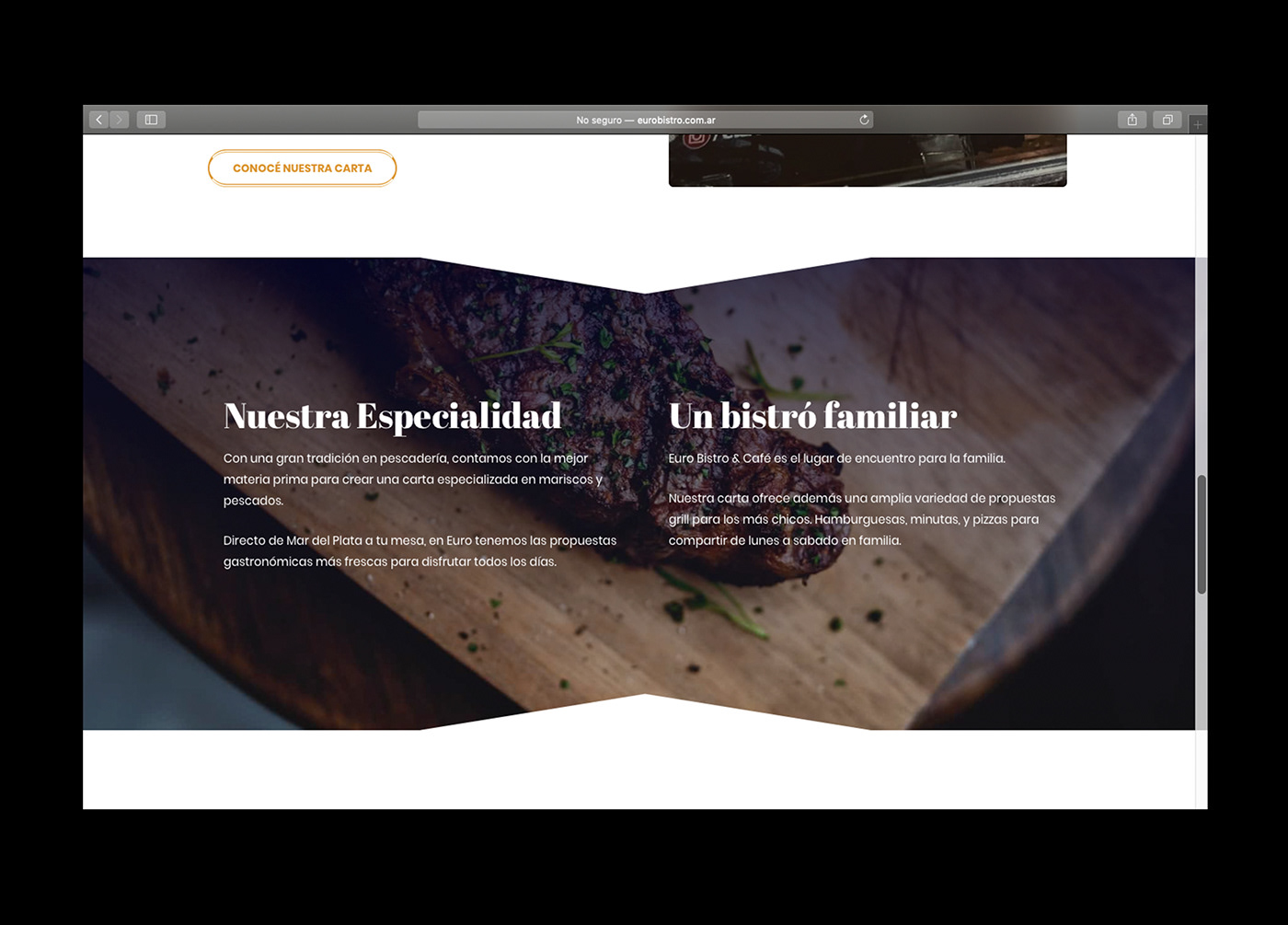 bistro branding  Food  Web Web Design 