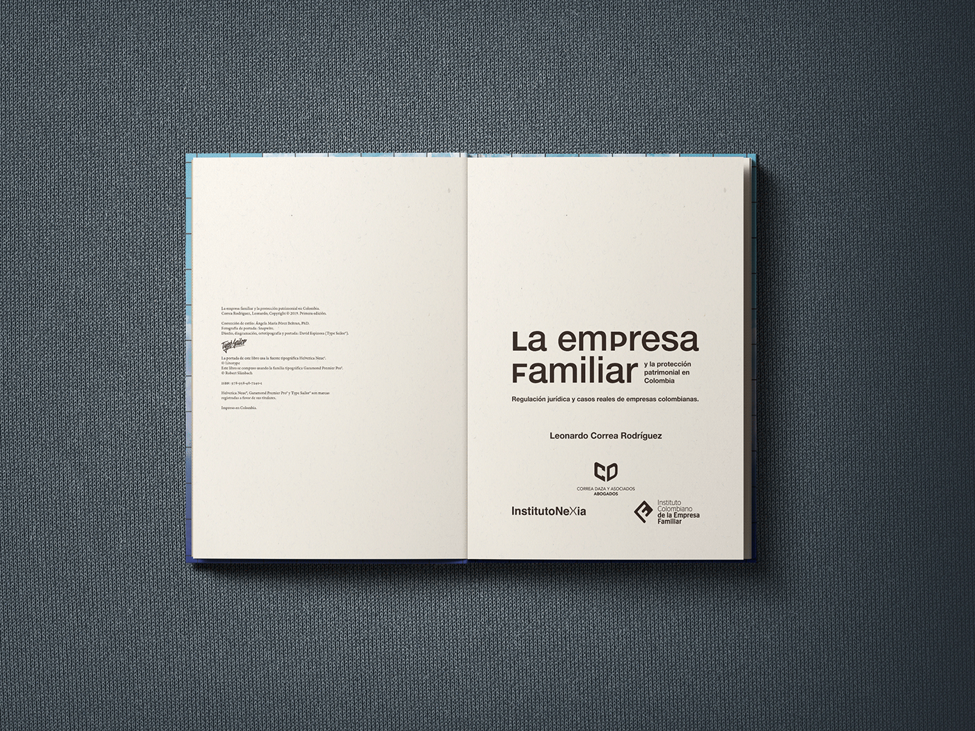Type Sailor david espinosa La Empresa Familiar Leonardo Correa book design nexia garamond premier pro Helvetica Neue editorial
