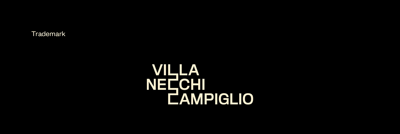 brand manual editorial Logo Design modernist necchi campiglio Stationery tourist guide Villa