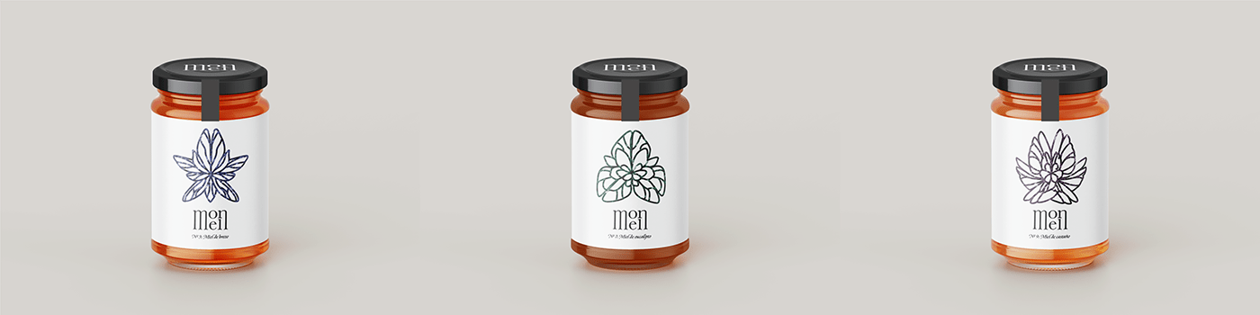 brand identity Food  honey identidad Logo Design mermelada miel Packaging Tarro visual identity